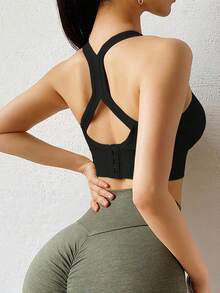 Women Sports Bras - Black - View 6