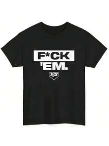 Jarren Duran F*Ck Em Funny Offensive Jokes T Shirt Vintage Black T-Shirt - 黑色 - 查看 2
