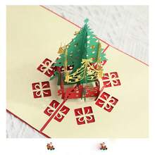 3D Christmas Greeting Card With Christmas Tree, Creative Christmas Gift For Students And Christmas Events - Multicolor - View 5