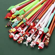 10pcs/20pcs Christmas Series Neutral Pens, Christmas Event Sharing Pens, Christmas Small Gifts, Student Prize Gifts, Practical Christmas Gifts