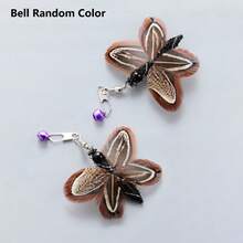 Interactive Cat Toy, Realistic Butterfly Cat Toys With A Long Rope, Cat Wand Replacements, Interactive Cat Wand Toys, Cat Teaser Attachments- Perfect Holiday & Birthday Gift For Cats