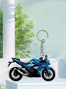 2/1 酷炫摩托车钥匙扣，2D 平面亚克力装饰 - 钥匙扣，汽车钥匙扣，适合喜欢装饰的朋友，完美的礼物，适合家居和节日装饰，理想的生日和派对礼物，适合生日、周年纪念日、派对礼物 - 彩色 - 查看 17