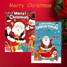 1 Set de Suministros para Fiesta de Navidad, Pegatinas de Dibujos Animados, Decoración, Juegos de Fiesta con Venda para los Ojos, Suministros para Fiesta de Navidad, Perfectos para Juegos de Fiesta de Navidad, Tema de Satanás - Multicolor - Ver 2