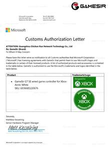 Gamesir G7 Se Gamepads PC Compatible With Xbox Controller Licensed By Microsoft With Hall Effect Sticks, Joysticks Compatible With Xbox Series X/S, Compatible With Xbox One X/S, Steam Windows 10 11, Analog Triggers,Vibration Function Software Customizable Back Buttons Rumble Motors,3.5mm Audio Jack,Abs Material, White