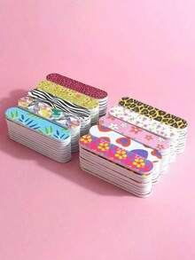 Mini Nail File With Durable Double-Sided Design For Trimming Nails And Feet, Compact Color Design Suitable For Natural And Artificial Nails - Multicolor - View 5