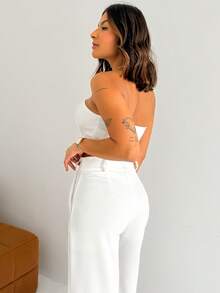 Top Set With Buttons And Linen Trousers, Maitê LUNII Fall/Winter Collection - Apagado - Ver 6