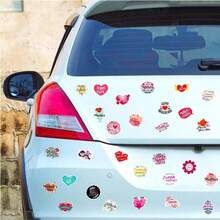 50 张粉色贴纸，美观防水励志贴纸，适用于节日装饰礼品包装水瓶笔记本电脑手机剪贴簿，爱妈妈，乙烯基卡通贴纸，适合青少年成人、万圣节、圣诞节礼物 - 彩色 - 查看 8