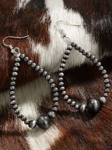 2Pcs Vintage Classic Teardrop Beaded  Women's Earrings Suitable For Daily Party Gifts - Nhiều màu - Xem 1