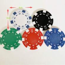 Chip Poker, Chip Poker Texas Holdem/Chip Xúc Xắc Chấm Nhỏ/Chip - Nhiều màu - Xem 2
