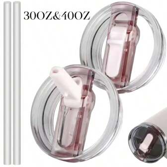 30/40 Oz Tumbler Detachable Flip Straw Lid For Stanley Cup Accessory,Leak Proof Lids For Stanley Cup, Accessories Compatible With Stanley Cups Cover