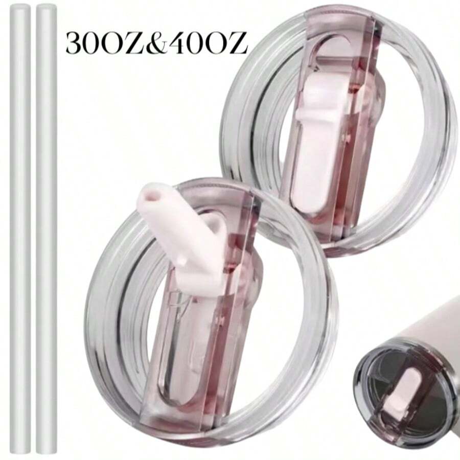 Nắp đậy ống hút lật có thể tháo rời cho cốc 30/40 Oz, phụ kiện nắp chống rò rỉ cho cốc , phụ kiện tương thích với nắp cốc - Nhiều màu - Xem 1