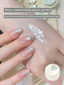 annies 5g/Set Micro Glitter Nail Polish Gel, 3 Colors, Super Shiny Sparkling Nail Art Salon DIY - Multicolor - View 14