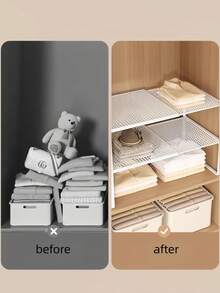 1 件可扩展衣柜，多层存储，搁板，拉出式鞋架，书架存储，厨房存储，浴室存储，空间整理器，节省空间，适用于壁橱、宿舍和家庭使用，非常适合万圣节、圣诞节礼物