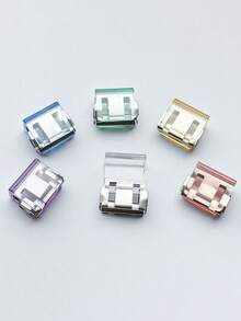 6pcs Invisible Pant Leg Shortener Clips, No-Sew Hidden Clamps And Leg Tightening Devices To Prevent Pants From Dragging On The Ground, Multipurpose Clips For Home, Office, File And Paper Organization - Multicolor - View 10