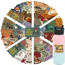 50 张中世纪恐怖抽象贴纸乙烯基贴纸 - 非常适合笔记本电脑、水瓶、滑板等 - 理想的万圣节或奖励礼物 - 彩色 - 查看 11