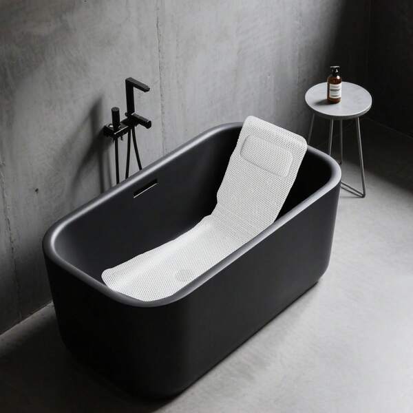 Bathtub Mat, Bathtub Mat With Pillow, PVC Foaming Bathtub Cushion 49.21*14.17in