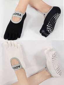 Pilates/Yoga Professional Five-Toe Socks For Women, Non-Slip Suitable For Pilates, Matrix Jumping, Fitness, Summer
