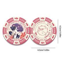 1pc Hot Game Love And Deep Space Chip Coins - Anime & Gaming Accessories - Acrylic Poker Chips - Tabletop Games - Party Supplies - Collection & Decor - Tabletop Game Accessories - Share Happy Moments With Friends - Multicolor - View 11