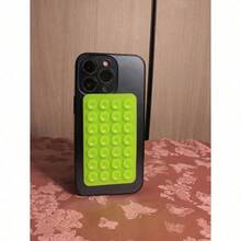1Pc Silicone Suction Silicone Suction Cups Square Phone Case Back Silicone Suction Cups 28pcs Large Suction Silicone Cell Phone Suction Cups Silicone Suction Phone Case Card Holder Card Holder Wallet Business Card Holder Credit Card Holder Card Holder Women For Women For Men Compatible With IPhone, Android Phone, Gift For Birthday, Family, Friends Phone Holder, Phone Stand, Phone Accessories - 綠色 - 查看 3