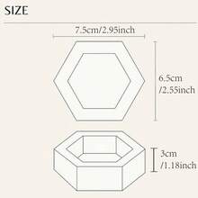 Custom Acrylic Clear Hexagon Ring Box, Personalized Engagement Wedding Ring Box Storage, Wedding Decoration, Bridal Gift - Multicolor - View 5