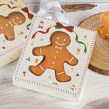 1pc/4pcs Set Gingerbread Man Christmas Melancholy Candle Gift Set, Scented Candles, Christmas Candles, Coffee & Milk Fragrance, Suitable As Gifts For Halloween, Christmas, Valentine''s Day And Other Holidays - Ginger - View 10