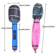 Bộ 1/2/4 chiếc micro bơm hơi, phụ kiện bơm hơi PVC, trang trí KTV, trang trí tiệc, micro, trang trí sân khấu biểu diễn giải trí, phụ kiện tiệc bơm hơi, bóng bay, quà tặng - Nhiều màu - Xem 4