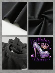 Camiseta gráfica del Estado Dorado de California, camiseta holgada de algodón con estampado de palmeras de playa y tabla de surf, ropa informal para vacaciones de verano, camiseta de diseño modernoTamaño extra grande - Negro - Ver 4