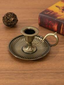 Soporte de vela de estilo europeo creativo para sostener con la mano, decoración del hogar para Halloween, espeluznante, otoño, festival, Navidad, invierno, festividad, decoración de habitación, regalos - Multicolor - Ver 5