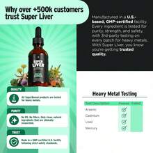 Abronikey SuperBonsai Super Liver Support | Milk Thistle Liquid Herbal Supplement | Plant-Based Daily Wellness Formula | 9-Month Supply - 3瓶 - 查看 6