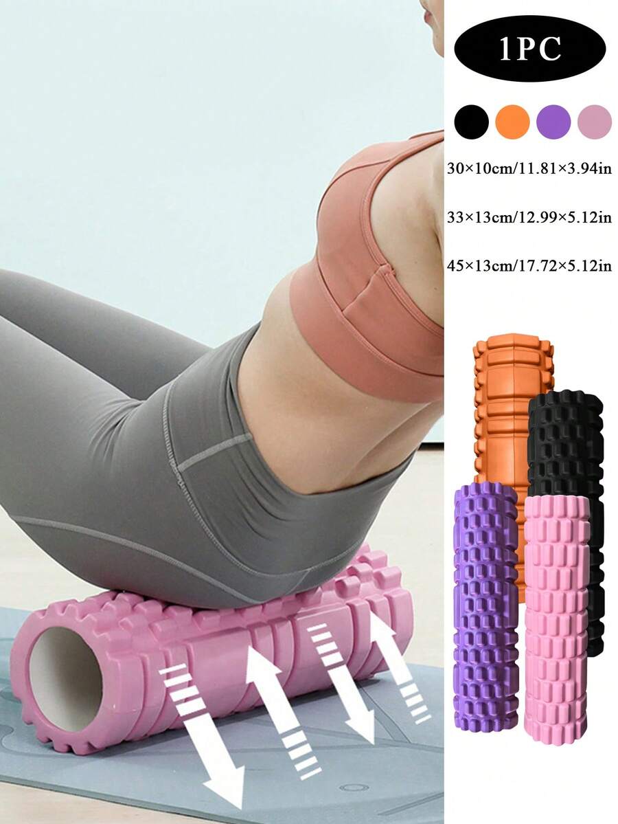 1 件 30/33/45 厘米 3 种尺寸可选高密度泡沫滚轴，深层组织按摩肌肉滚轴，适用于瑜伽、健身、普拉提、肌筋膜放松