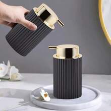 2 piezas Dispensador de jabón de espuma y bandeja Dispensador de jabón rellenable con bomba Accesorios de baño Botella de espuma para encimera