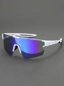 1 件装全新半框运动骑行防风护目镜滑雪登山防护眼镜男士高端运动眼镜