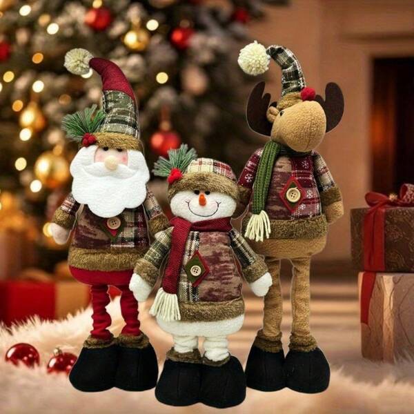Christmas, Christmas Decorations, Christmas Ornaments, Christmas Hanging Decorations, Santa Claus, Snowmen, Reindeer, Pull-String Dolls, Adorable Holiday Decorations, Christmas Tree Decorations, Home Decor, Tabletop Decorations, Festive Gifts For The Family Christmas Christmas Decorations Christmas Arrangements