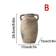 Vintage kreative Keramikvase, Heimdekoration, Keramiktopf, Blumentopf, Zimmer Dekoration Glasvase - Verschiedenfarbig - Übersicht 8
