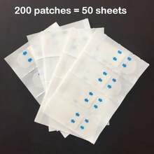 40/100/200片超薄隐形面部提升胶带，适用于眼部、下巴和颈部，防水透明塑形贴，提升和护肤工具 - 彩色 - 查看 7