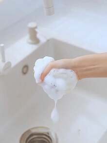 2 piezas Juego de limpieza de cocina, cepillo de lavado de platos con esponja de panal y gancho de ventosa, material de PVC, suministros de limpieza para el hogar, juego de esponja de lavado de platos en panal 3D - Almohadilla de limpieza de doble cara de poliuretano, para la limpieza de la cocina, con ventosa, fácil de almacenar.