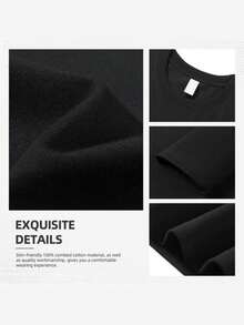 Feliz Año Nuevo 2026 Camiseta Gráfica Unisex Lmn a Juego para la Familia, Negra, Pequeña, Manga Corta, Camiseta Casual de Cuello Redondo de 220gsm, Ideal para Navidad - Negro - Ver 4