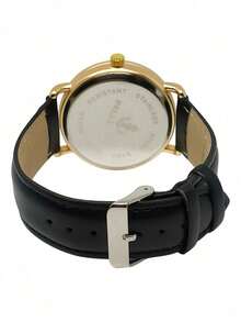 Men's Watch With Leather Strap And Metal Original Launch - Brown, Gold, Black - View 3