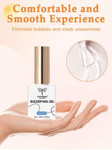 COLOURSMILE 15ml Clear Building Nail Gel Nail Polish For Strengthener Gel Extension Gel Base Coat In A Bottle Soak Off Uv Led Gel Nail Extension - Clear - View 9