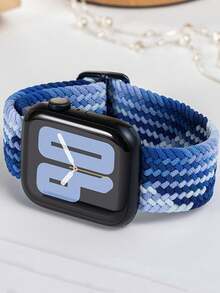 编织尼龙表带，兼容 42mm、38mm、40mm、41mm、44mm、45mm、46mm、49mm，时尚智能手表替换表带，适用于 Ultra2、Ultra、SE2、SE、Series 10、9、8、7、6、5、4、3、2、1，男女通用，是学生返校的理想礼物 - 彩色 - 查看 8