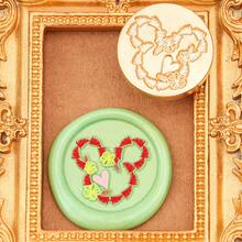 Disney 1 قطعة ختم شمع بموضوع عيد الميلاد بقطر 25 مم، ختم شمع نحاسي للأظرف والأختام الشمعية لحفلات عيد الميلاد، مجموعة ختم شمع هدية