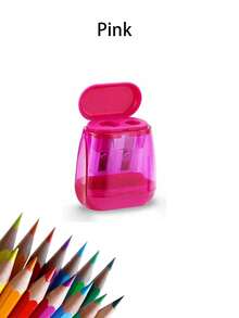 4pcs Manual Pencil Sharpeners With Lid, Handheld Dual Hole Sharpeners For Colored Pencils, Portable Sharpeners For Classroom, Office, Christmas Gift Ideas