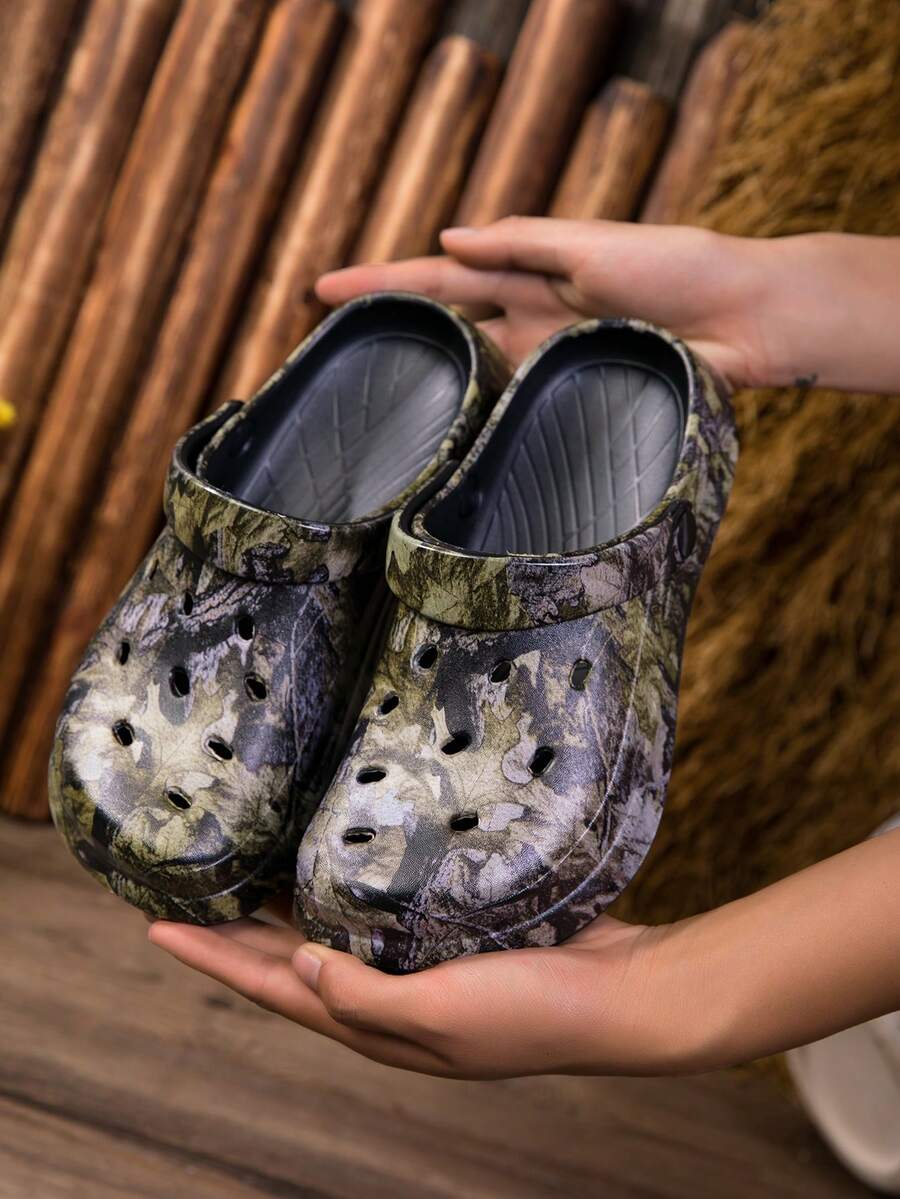 Sapatos unissex respiráveis com furos, absorventes de impacto, antiderrapantes, silenciosos, multiuso para uso interno/externo, para todas as estações