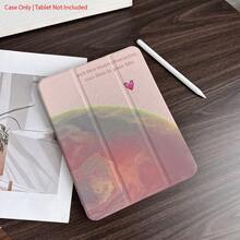Custodia protettiva con motivo a pianeti e parole ispiratrici, stile giovanile e individuale, con porta penna, compatibile con iPad Pro (M5)/iPad Air (M3)/iPad 11"(A16)10.9/10.2/Air 5a gen/Pro11/10a/9.7/Air 2/iPad (7a gen)/iPad (8a gen)/iPad Air 4/5/iPad Pro 11/iPad 10a generazione 10.9-pollici 2022/iPad Air 13(M3 2025)/iPad Air 11(M3 2025)/iPad Air 11(M3 2025)/iPad 11(A16 2025), funzione di sospensione/riattivazione automatica - Multicolore - Visualizzare 3