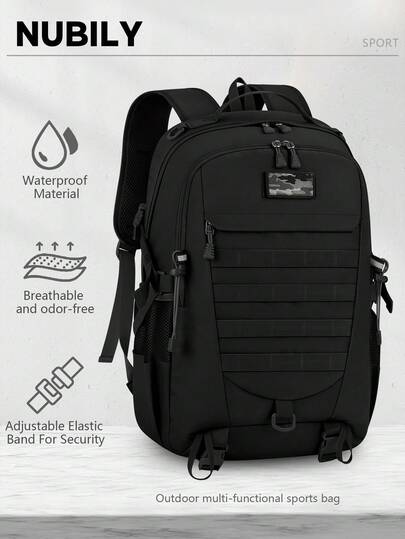 Tactical Backpack 43L Hiking Camping Backpack Waterproof Military Rucksack Molle Backpack Large Survival Backpack Outdoor Backpack For Men Daypack For Travel Fishing Hunting,
