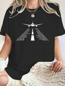 Phonetic Alphabet T-Shirt - Unisex Adult, Black, Short Sleeve, Small, Classic Fit Graphic Tees Women Crew Neck Short Sleeve Casual T-Shirt - Black - View 1