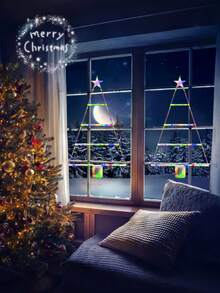 1 pezzo Luce a scaletta LED natalizia, decorazione luminosa a LED alimentata a batteria, ornamento per albero di Natale, decorazione appesa al camino, decorazione natalizia, albero di Natale, decorazione, illuminazione, luce LED, decorazione da parete per camera da letto e soggiorno, finestra, esterno, interno, giardino, recinzione, ingresso, vacanze, Natale, regalo di Natale, decorazione albero di Natale, Ringraziamento, matrimonio, compleanno, festa, Ognissanti, decorazione da parete (batterie non incluse)