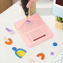 1 buc. Tavă perforatoare pentru cercei din lut polimeric cu mâner - Instrument de perforare precis pentru bijuterii lucrate manual, Instrument pentru cercei din lut polimeric - Esențial pentru meșteșuguri din lut DIY