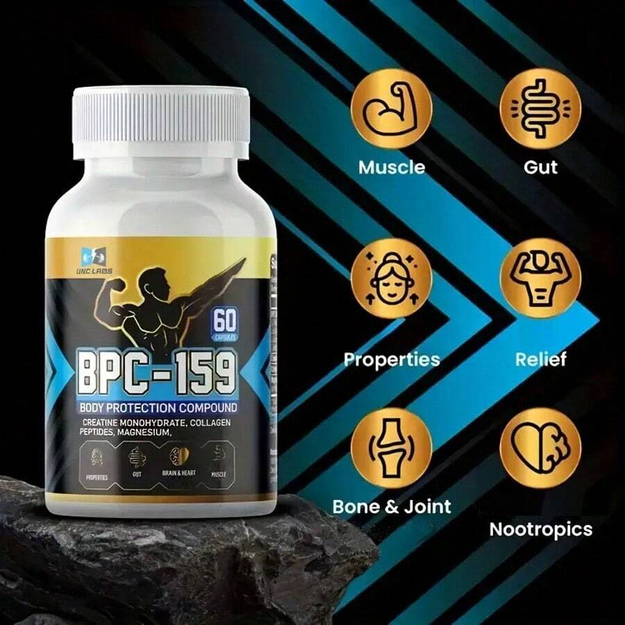 BPC-157 Capsules,BPC-159 Capsules, Upgraded BPC-157 Blend With Creatine Monohydrate, Collagen Peptides & Magnesium, Support Brain And Intestinal Maintenance, Activate Muscle Potential,Unlock New Peaks In Fitness, Good Sports Stuff, A Must-Have For Fitness People! - Khác - Xem 1