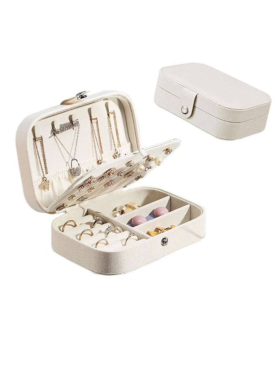 1 pieza Organizador de joyas de viaje, Estuche de almacenamiento de joyas de cuero PU portátil, Caja de joyas antioxidante, Gran regalo para novia, Día de San Valentín, mamá, mujer, Navidad, Acción de Gracias, Año Nuevo Decoraciones de la habitación, Bolsa de maquillaje, Organizador, Almacenamiento, Organizador de maquillaje, Bolsa de maquillaje, Organizador de escritorio, Bolsa de cosméticos, Bolsa de maquillaje, Bolsa de maquillaje, Bolsa, Bolsa de maquillaje, Bolsa de maquillaje, Bolsa de cosméticos, Bolsa de maquillaje grande, Regalos de Navidad, Bolsa, Embrague / Bolso pequeño, Organizador de maquillaje, Bolsa, Soporte de brochas, Mini bolsa, Bolsa de gran capacidad